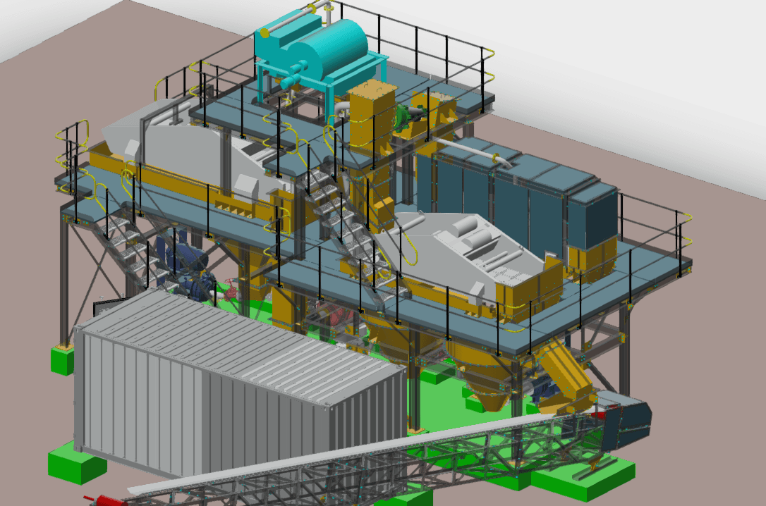 Modular dense media separation (DMS) plant for mineral processing in Southern Africa